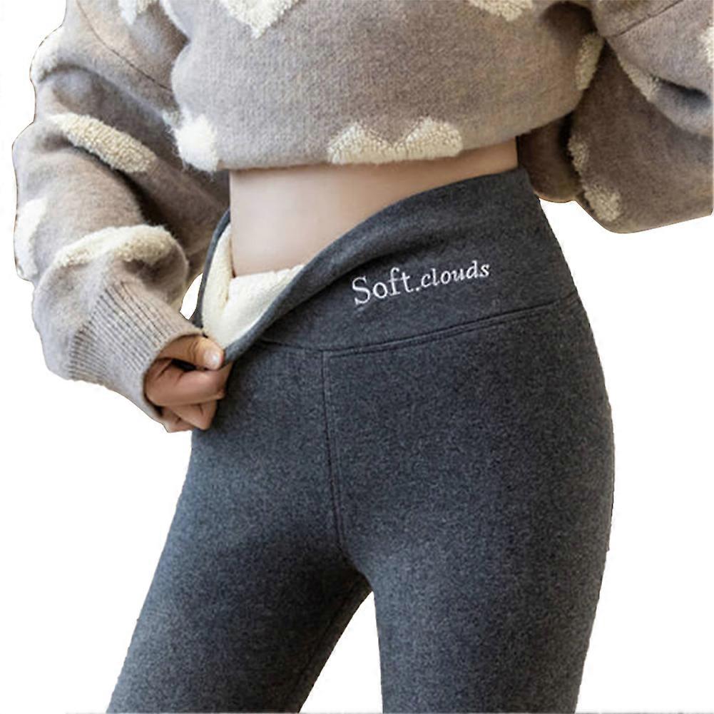 Sherpa de iarnă Fleece colanți căptușiți păstrați cald pentru femei spandex poliester cașmir elastic gros talie înaltă