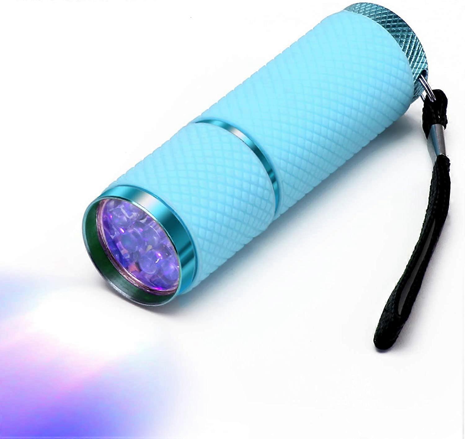 LED Flashlight, Small Glow Flashlights with 9 LED Lights, Portable Light Nail Dryer for