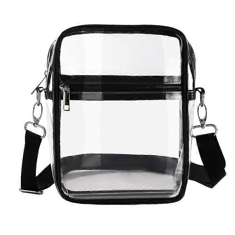 Messenger Bag Cosmetic Bag Clear Stadium Bag Large Capacity Zipper Closure Adjustable Strap Unisex T-ZZY