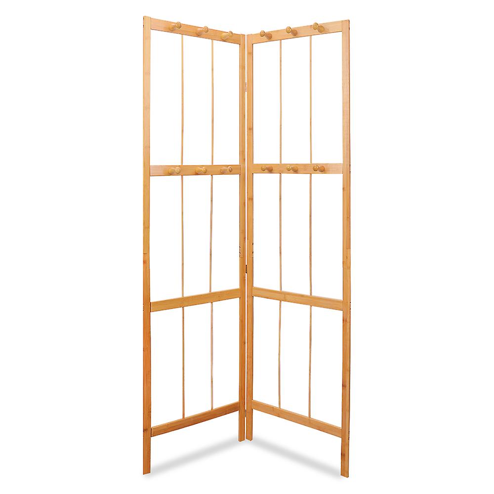 Folding Bamboo Corner Coat Garment Rack