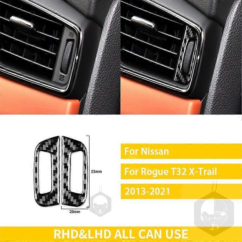 Για Nissan X-Trail Rogue T32 2013-2021 Αξεσουάρ Ανθρακονήματα Εσωτερική πόρτα αυτοκινήτου Όργανο Ποτηροθήκη Διακοσμητικό αυτοκόλλητο Αξεσουάρ διακόσμησης οχήματος