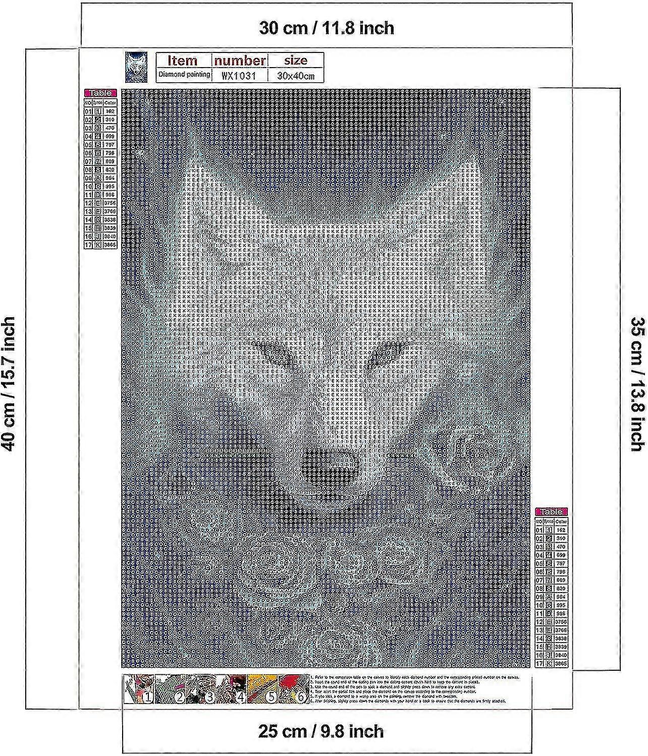 الذئب الماس اللوحة كيت 5D دي الماس الكامل اللوحة للبالغين ديكور الحائط 30x40cm