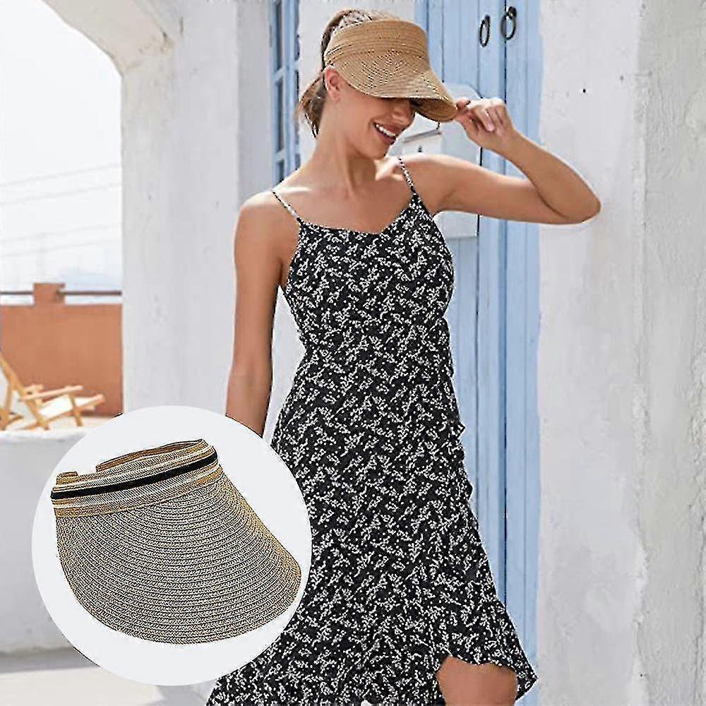 Summer Ribbon Sun Hat, Soft And Breathable Striped Beach Hat