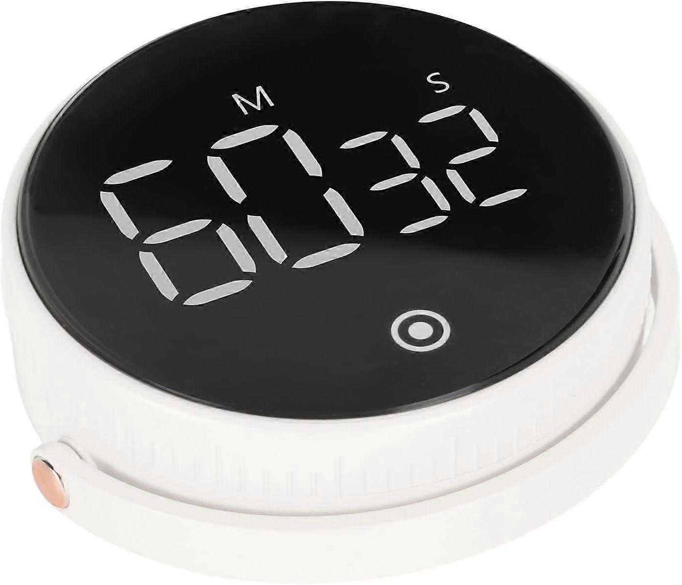 Digital Kitchen Timer, Easy To Operate 3in LED Kitchen Timer Rotatable for Games (black)