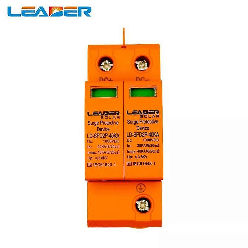 1pcs CE Approved 2P DC 1000V SPD 20-40kA DC Surge Suppressors/ DC Surge Protector for Solar System Protection