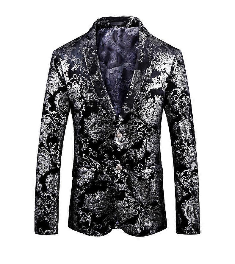 Men's Slim Classic Suit Jacket One Button Blazer