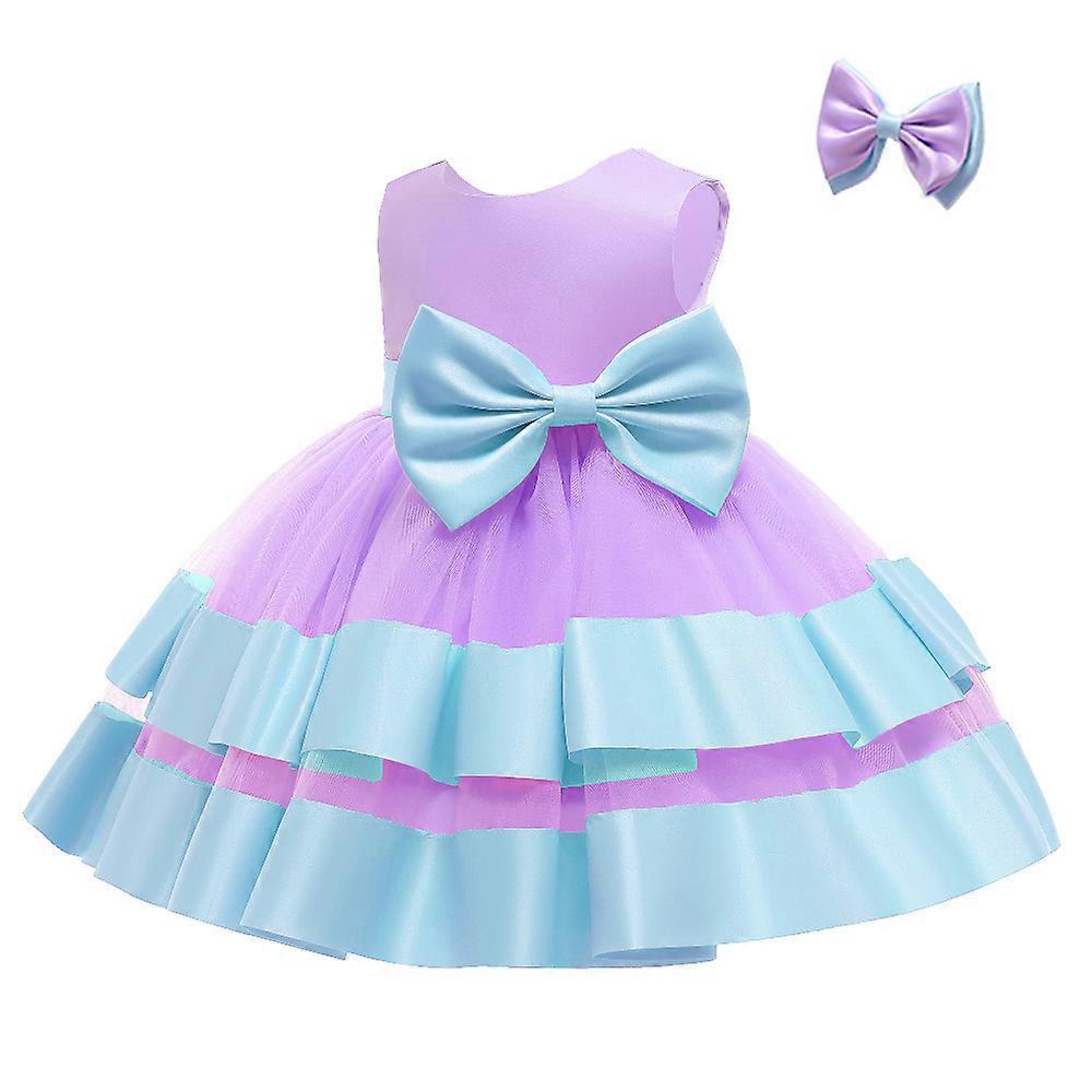 Kız Bebek Elbiseleri Fırfır Dantel Gösteri Parti Düğün Çiçek Kız Elbise