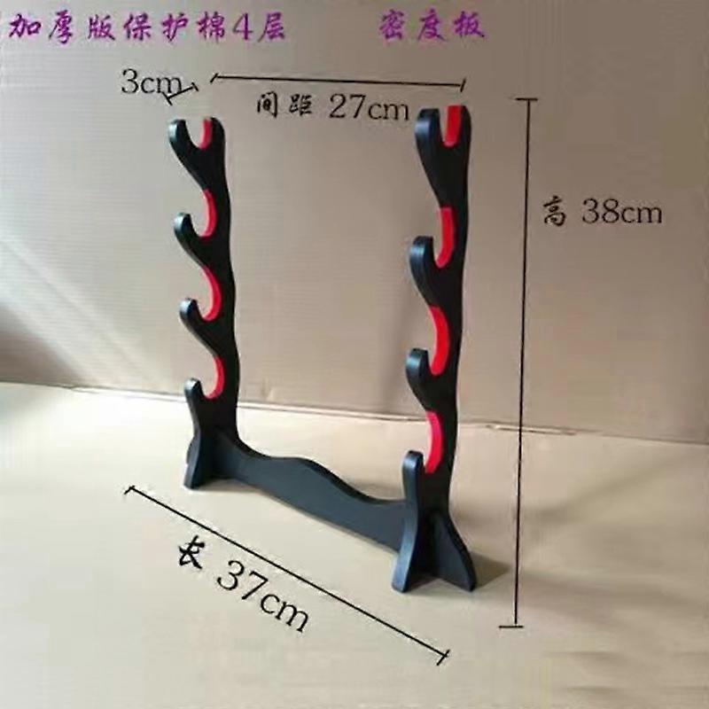 Swords Rack 3-layer Wooden Swords Stand Swords Display Stand Home Swords Holder