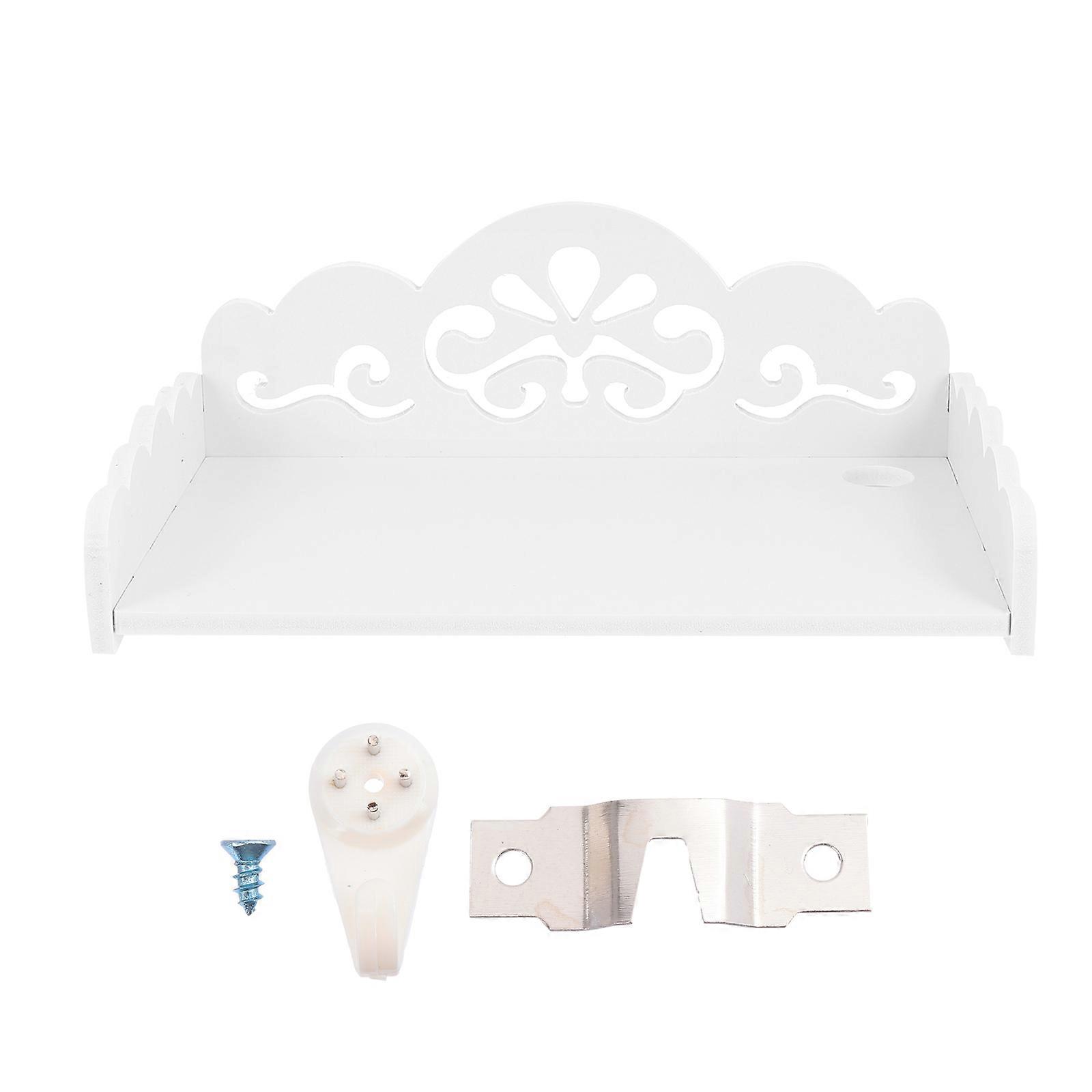 1Pc木製壁掛け収納ラック中空ホーム雑貨スタンド(大)