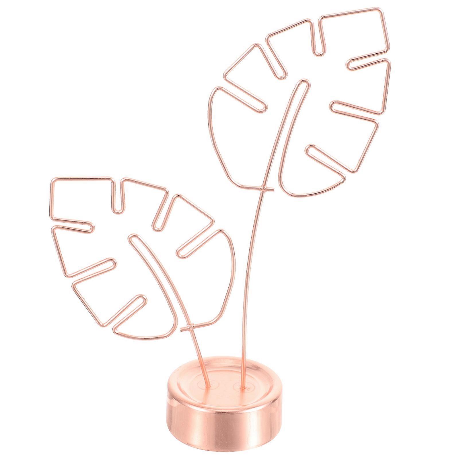 1Pc Table Photo Clip Simple Note Holder with Base Desktop Decor Memo Stand Clamp