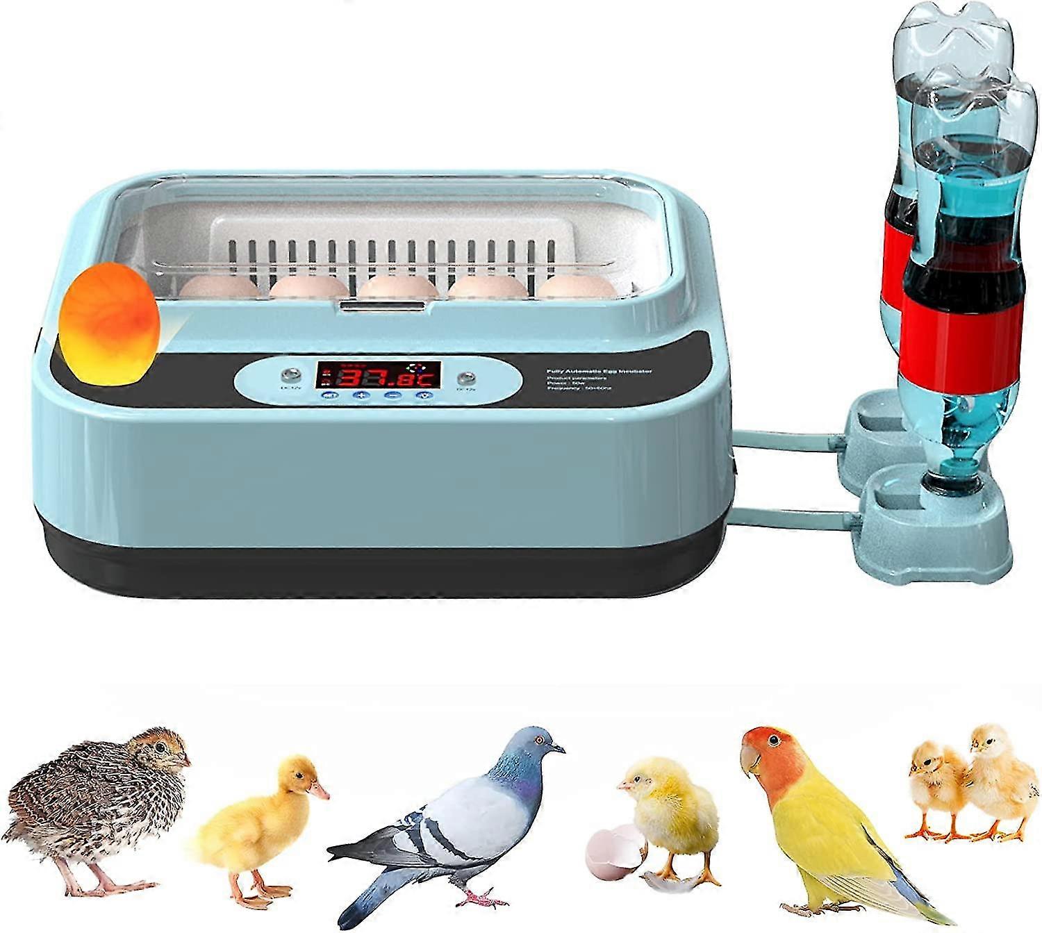 9/12/15/24/64 Automatic Egg Incubators For Chickens, Incubators For Hatching Eggs Automatic Temperature Monitoring