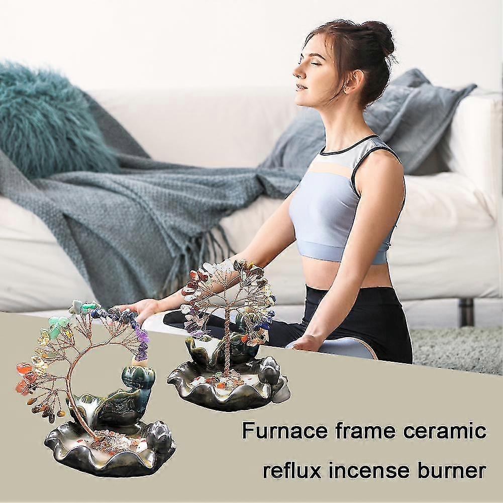 Incense Holder Ceramic Backflow Incense Burners Waterfall Incense Burner