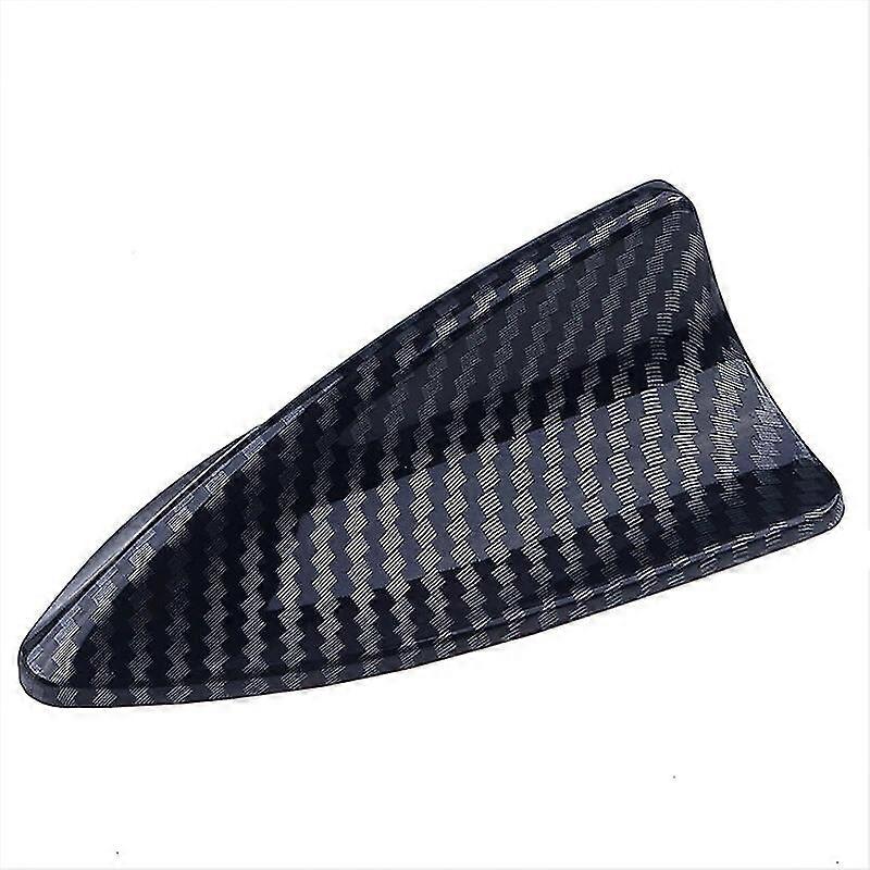 Antenne décorative universelle d’aileron de requin Antenne de toit en fibre de carbone sans fonction Remplacement d’accessoires de voiture aérienne factice