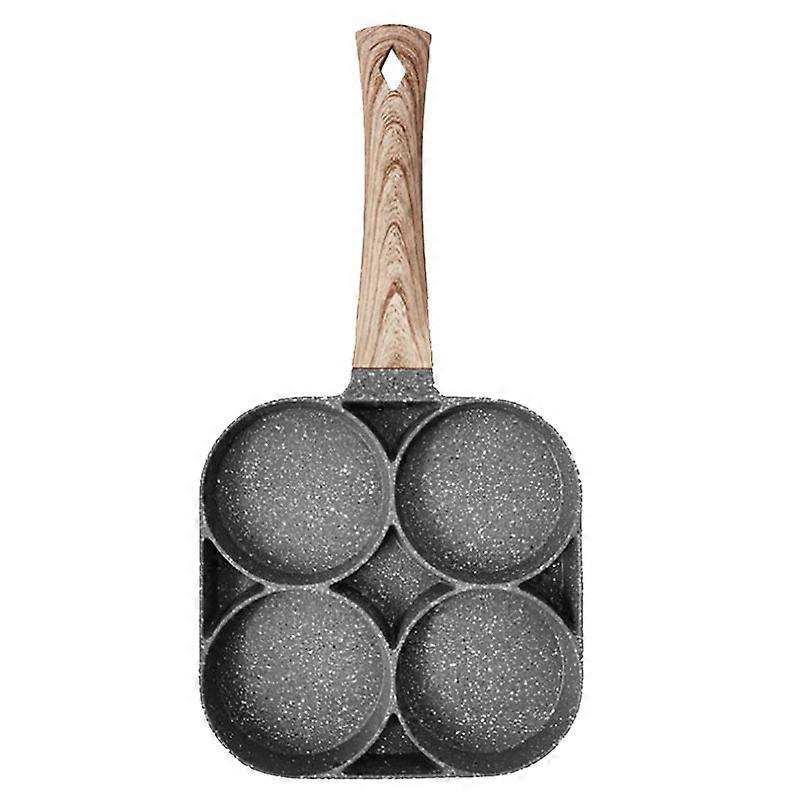 Frying Omelet Pan Non-stick Egg Steak Ham Pancake 4 Holes Kitchen Tools