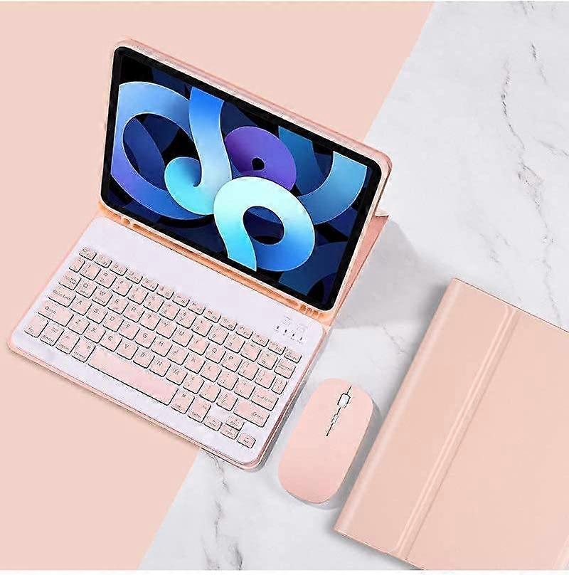 iPad 9.7 Keyboard Case with Mouse&Backlits&Pencil Holder, Slim Magnetically Detachable Wireless Keyboard for iPad 2018 (6th Gen) - iPad 2017 (5th Gen)