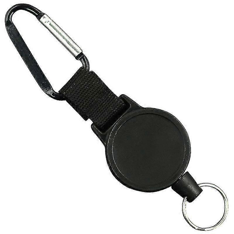 Utomhuskarbinhake Wire Pull Buckle Teleskopisk högelastisk webbing Stöldskyddsteleskopspänne (3st)