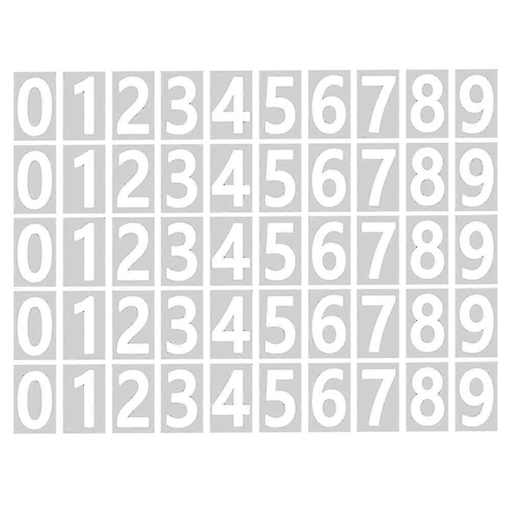 Numbers For Outside, 10 Sets 0-9 Reflective Number Stickers With Sticky Tab For Easy Backing Separ