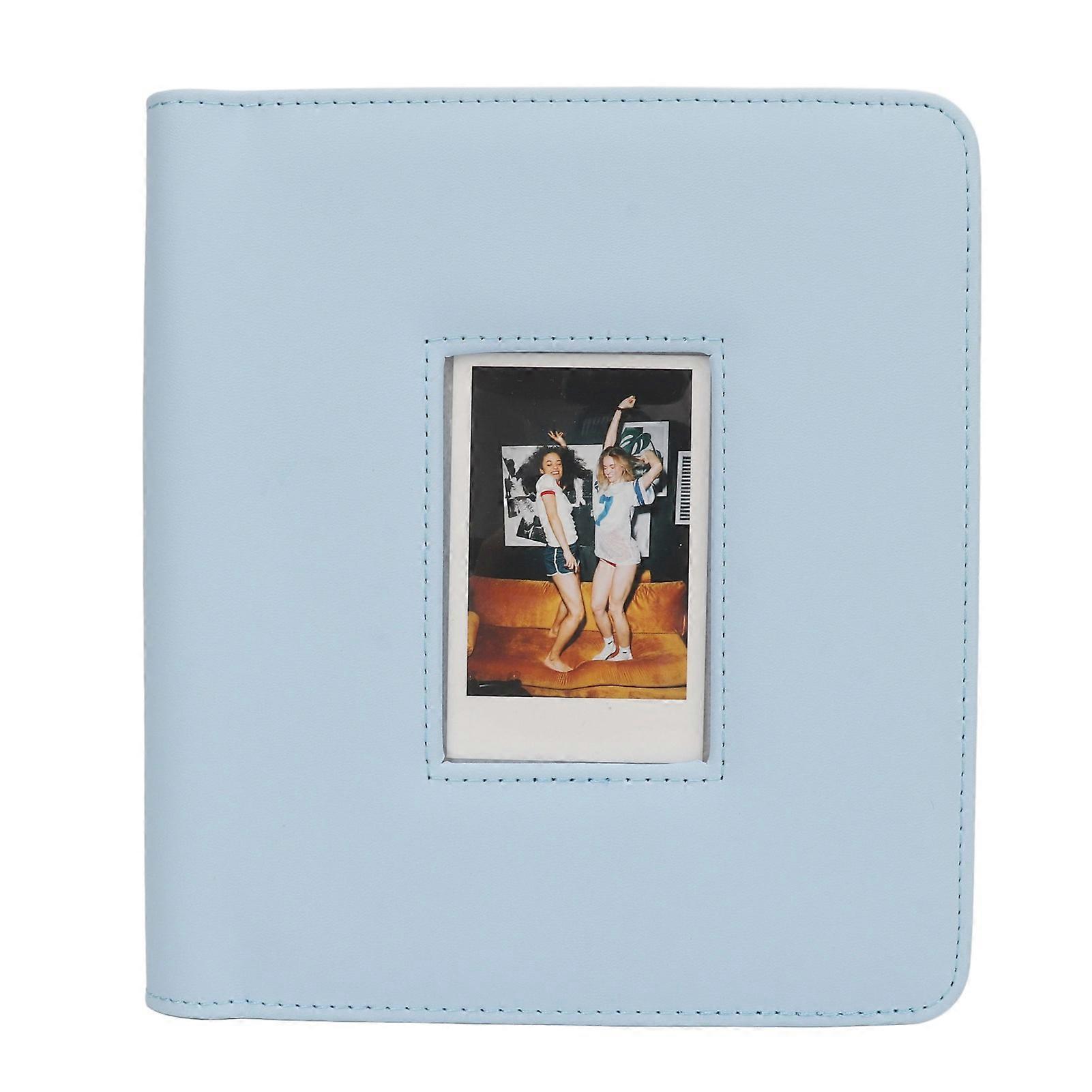 Instant Photo Album 288 Pockets 2x3 Photo Binder Window Cover PU Leather Picture Book for Mini 12 11 9 3in Photo Cards Blue