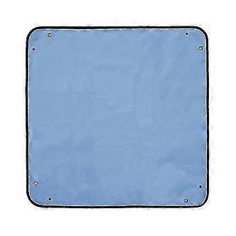 Lot de 2 tapis de jardinage pliables, tapis de rempotage pour plantes, tapis PE épais et imperméable, bâche anti-salissure, bleu
