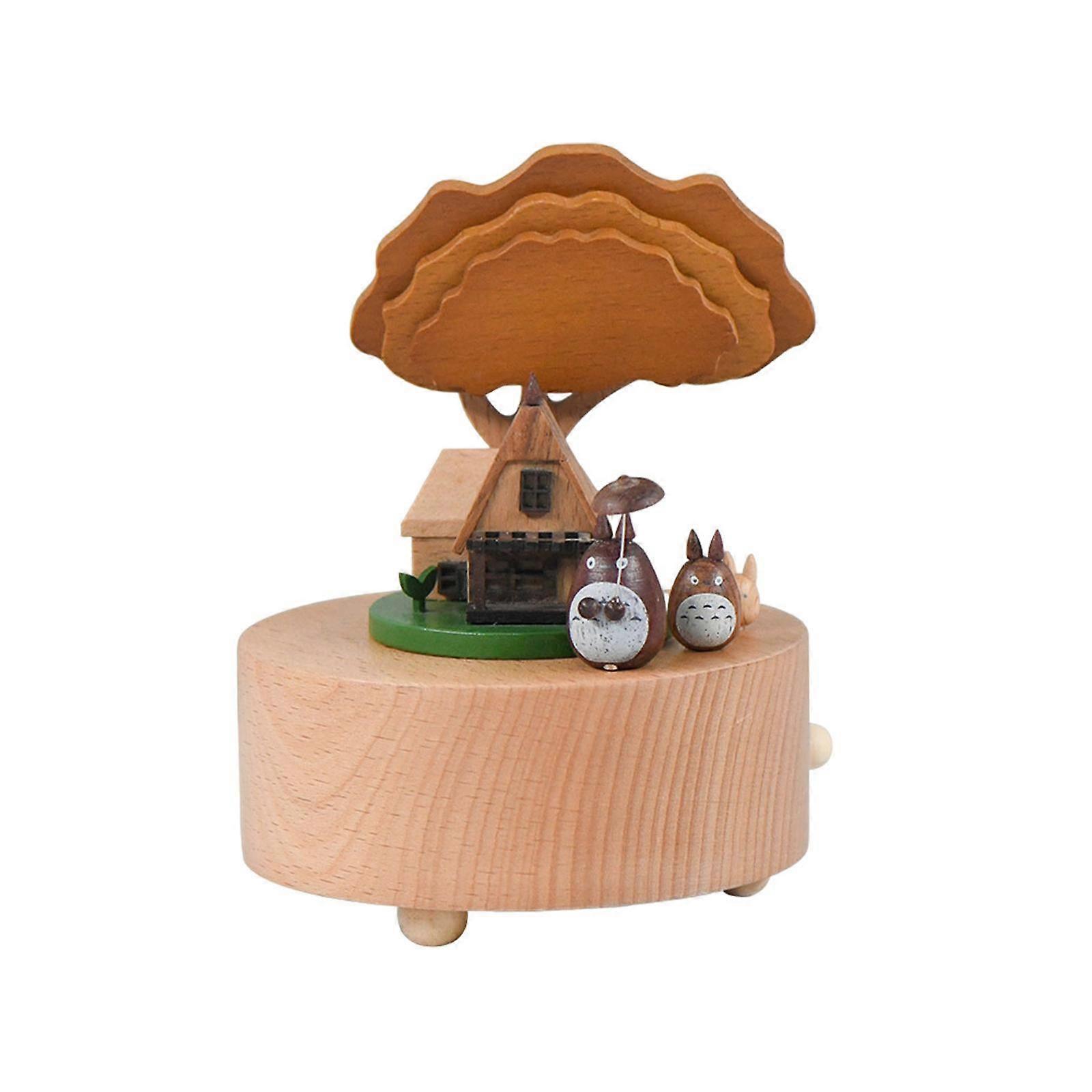 木製オルゴール回転クラフトオルゴール誕生日プレゼントの結婚式