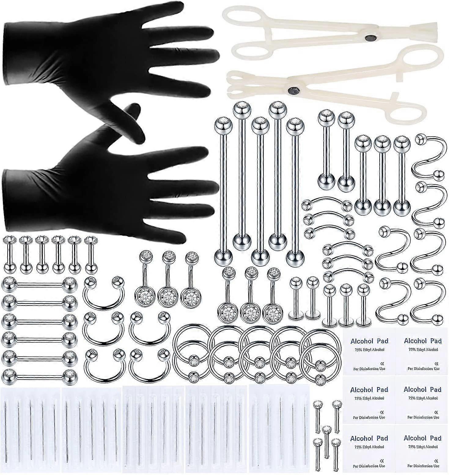 Piercing Kit Professional Body Piercing Kit Oceľové piercing ihly Piercing