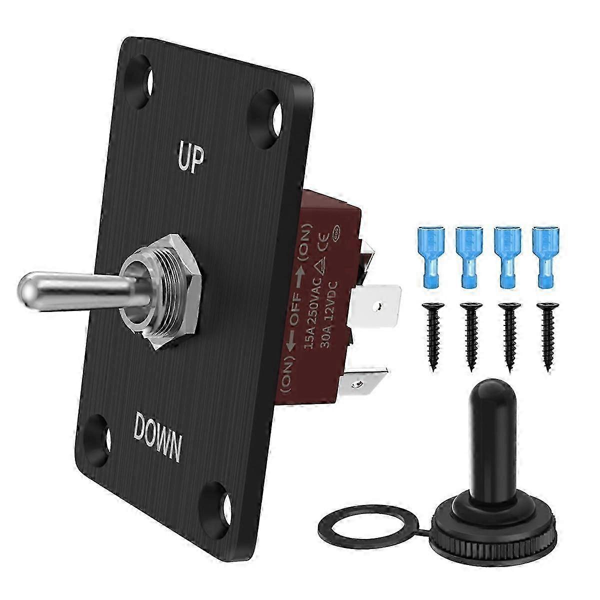 Rocker Toggle Switches Momentary Polarity Reverse Switch 6 Pin 3 Position (ON)-Off-(ON) with UP/Down
