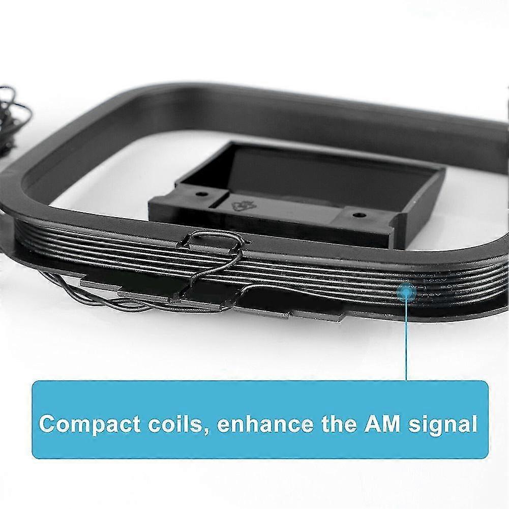 AM/ FM Loop Antenna 3 Pin Connector For HIFI Receiver Audio System ...