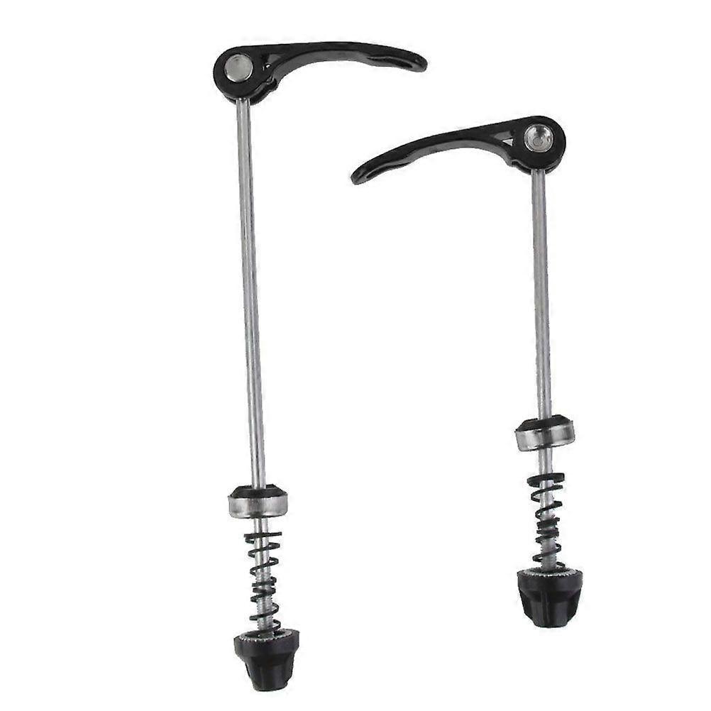 Pair of Quick Release for Wheel Hub Front and Rear Skewers Cycling Parts (Black)