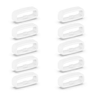 silikoni kiinnitysrengas 18mm / 20mm / 22mm rannekkeen pidikkeen pidike vyösilmukat 10kpl 22mm valkoinen