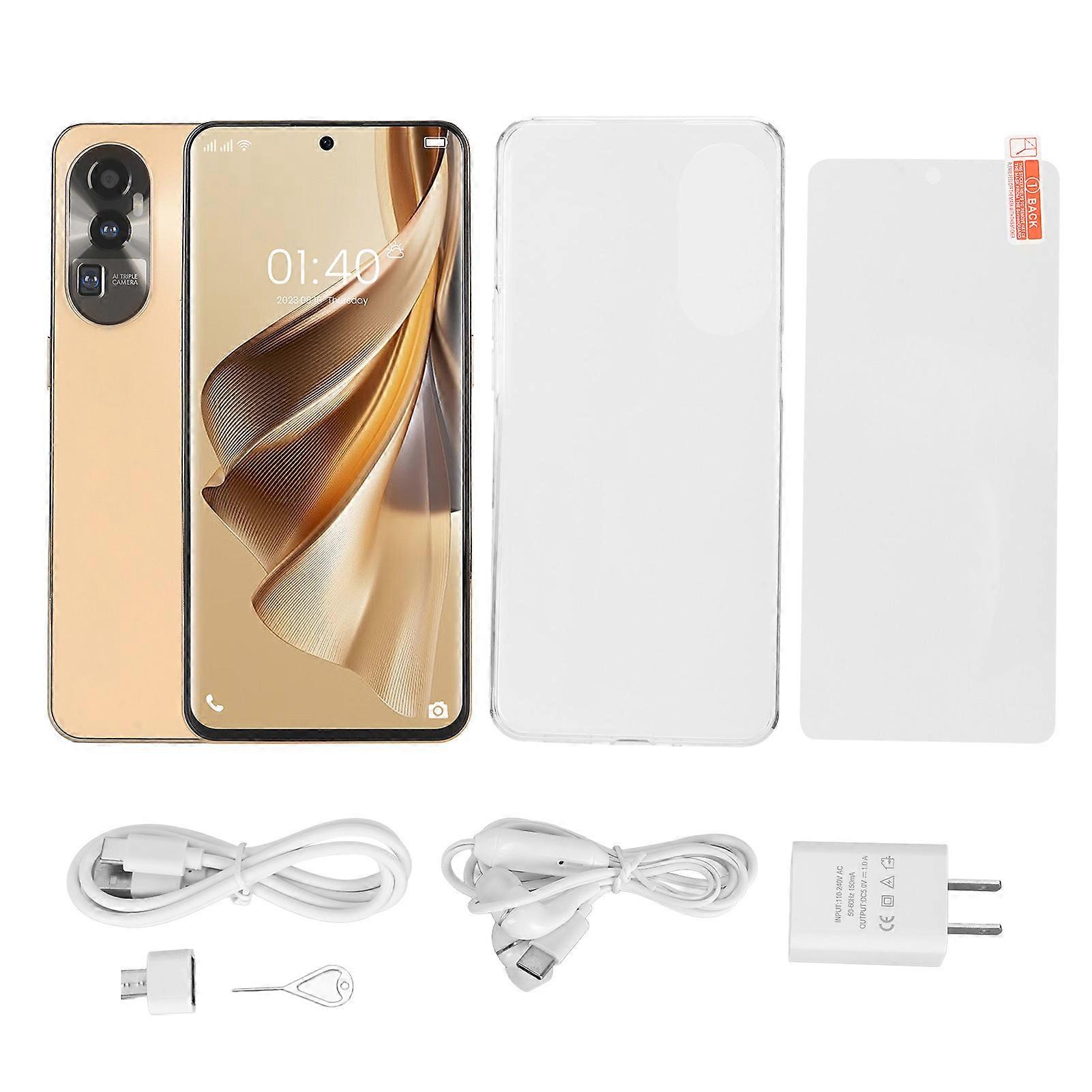 Unlocked 6.6" HD Smartphone with 13MP Camera, Face Recognition, and Long Battery Life