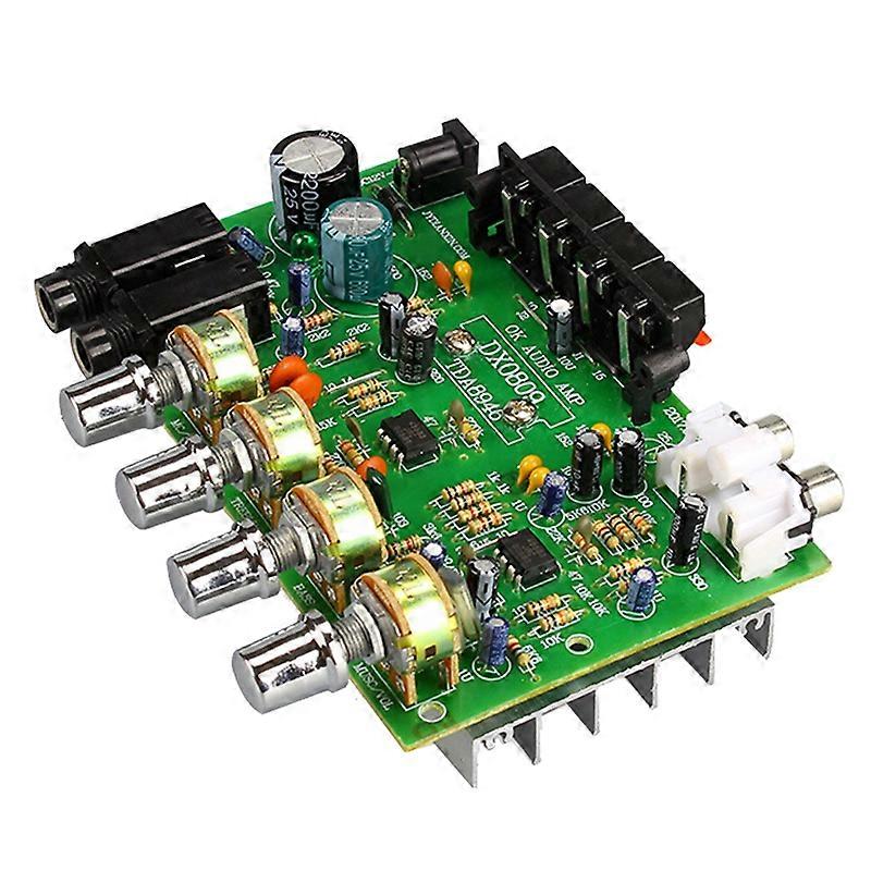 DC 12V 40W+40W Stereo Audio Amplifier Board Digital Microphone Amplifier with Tone Control Speaker