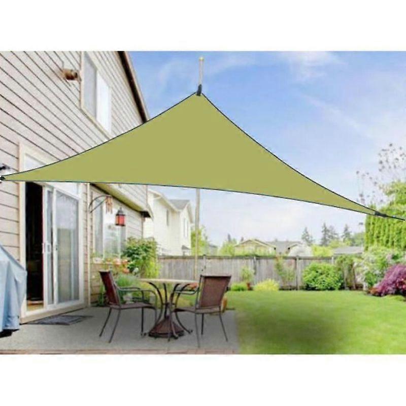 Triangular shade sail 4X4X4m polyester anti-UV 140 grm2vert