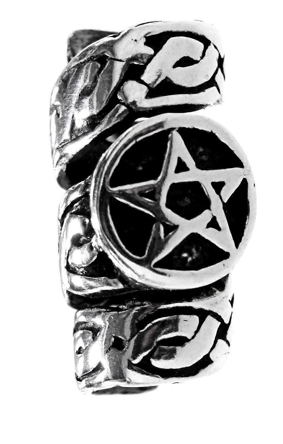 Beard Pearl Pentagram - Silver