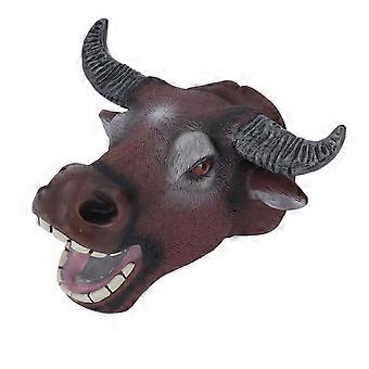 Animal Head Puppet Toy Movable Mouth Soft Vinyl Lifelike Details Hand Puppet for Kids Type A 7.9X5.9X3.9in