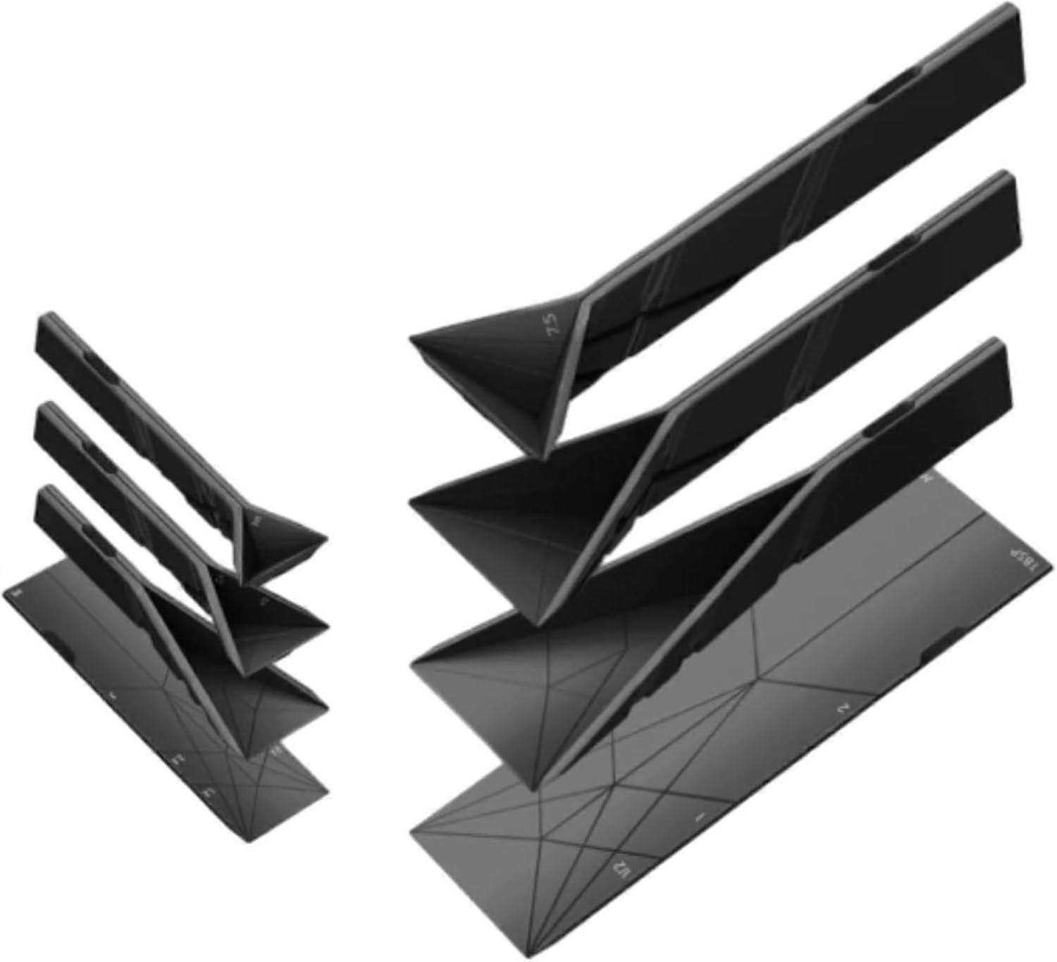 NICECEE Polygonal Kitchen Flat 3 In 1 Folding Measuring Spoon