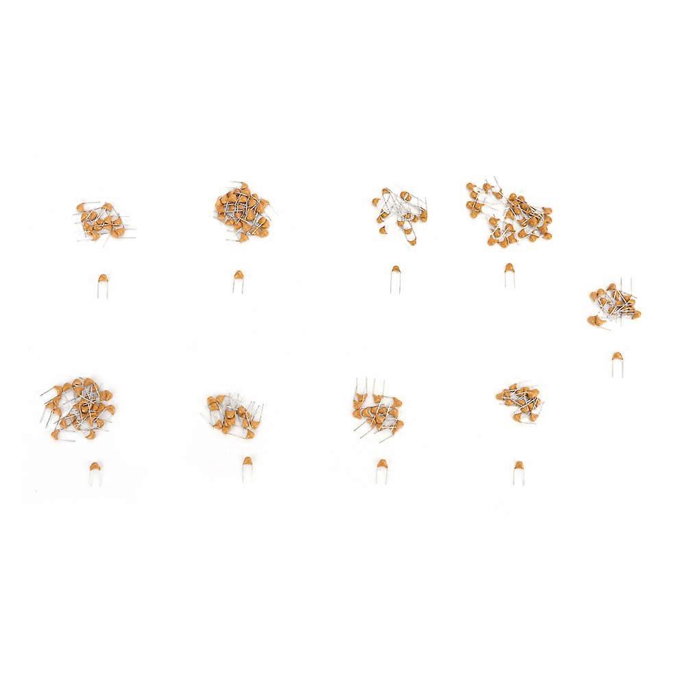 645PCS 50V Electrolytic Capacitor Monolithic Multilayer Ceramic Capacitor Assortment Kit