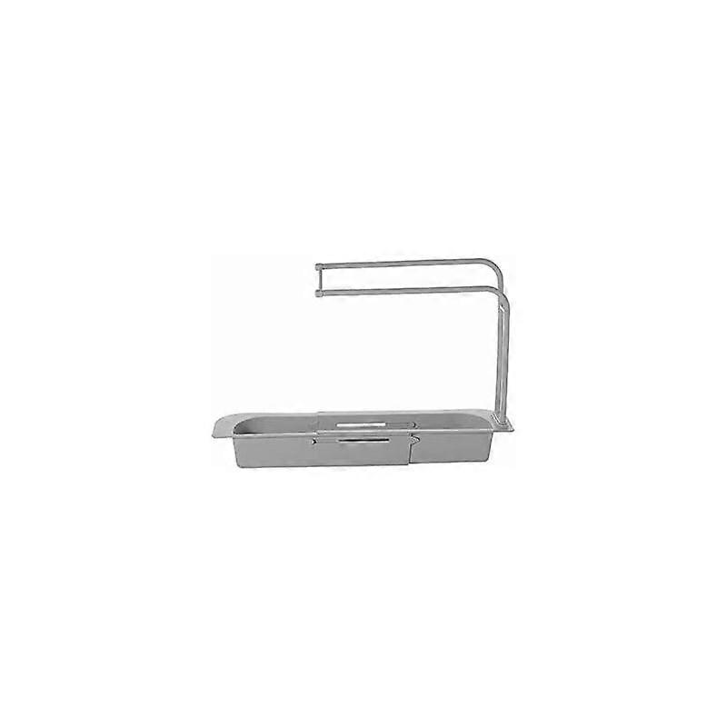 Telescopic Multi-Function Sink Rack, Adjustable Storage and Drain Basket Rack