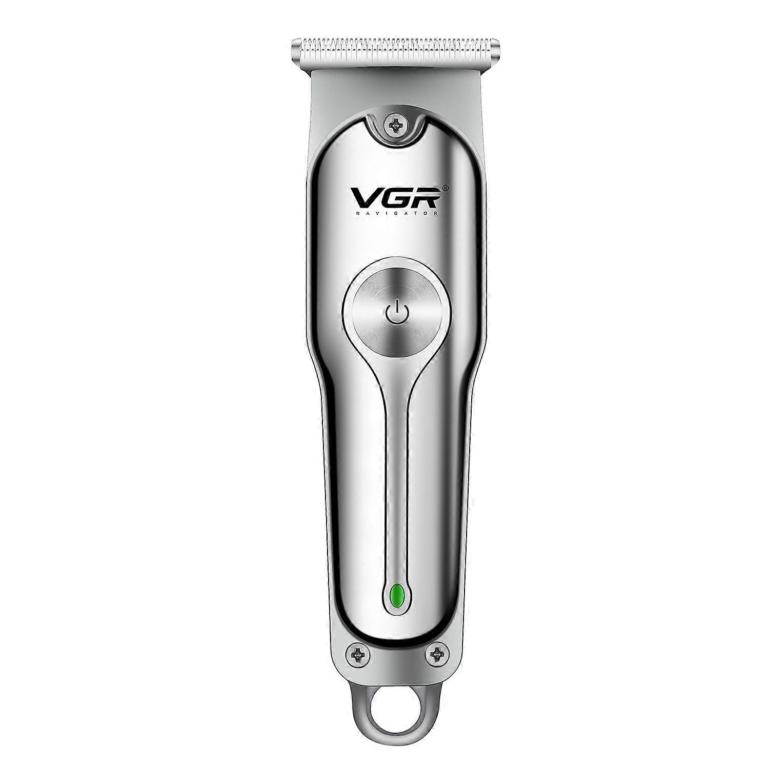 VGR V-071 5W ηλεκτρική κουρευτική μηχανή λεπίδων USB χάλυβα άνθρακα