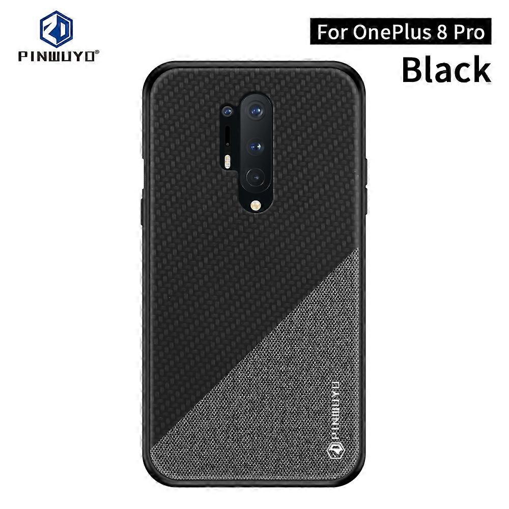 PINWUYO Rong Series Shockproof PC + TPU + غطاء واقي من قماش الألياف الكيماوية ل Oneplus 8 Pro