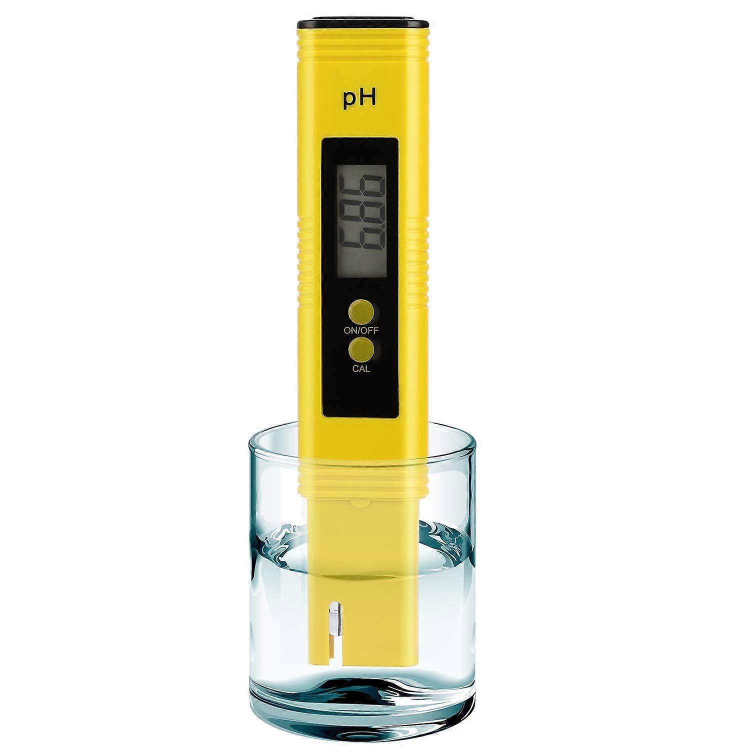PH Meter for Water Hydroponics Digital PH Tester Pen 0.01 High Accuracy Pocket Size with 0-14 PH Measurement Range for Household Drinking, Pool and Aq