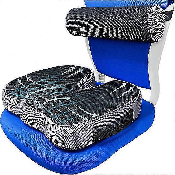 For Tailbone Sciatica Back Pain Relief Comfort Office Chair Car Seat Cushion Non-slip Orthopedic Memory Foam Coccyx Cushion