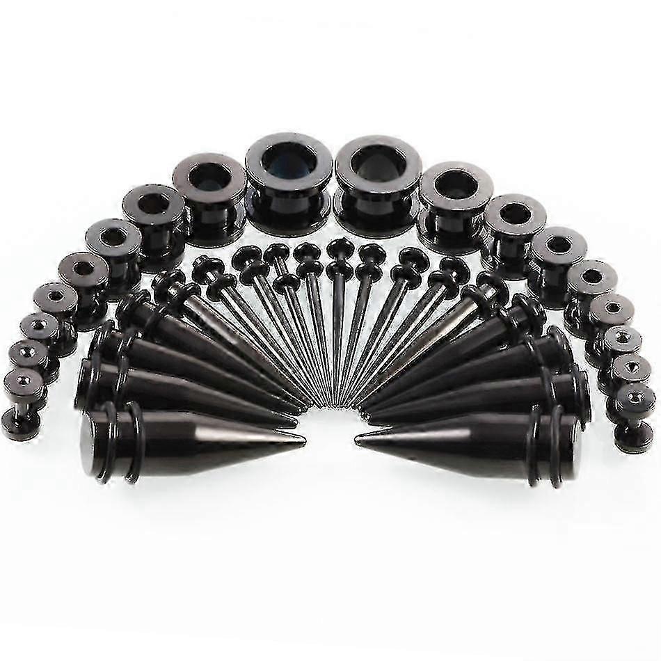 36ks nerezová ocel ušní protahovací sady závit ušní tunely zástrčky piercing tělo šperky