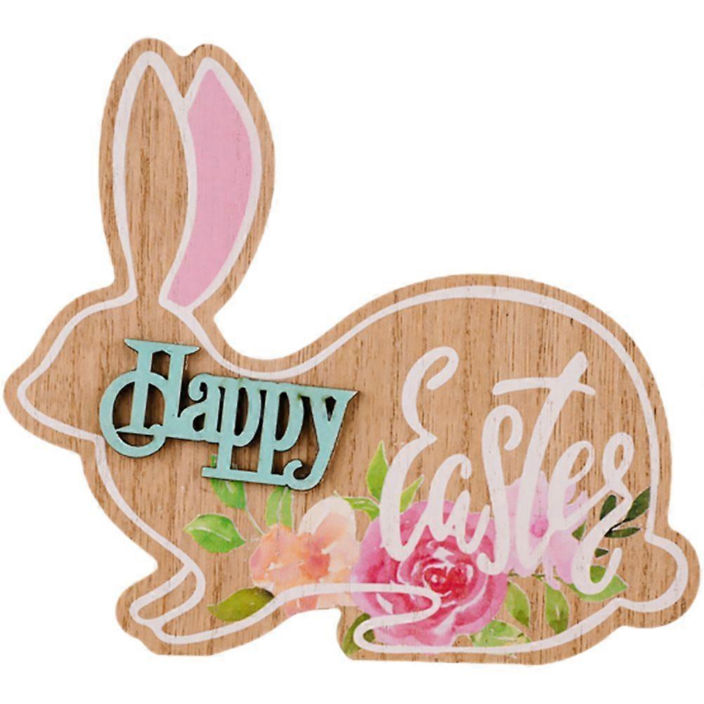 Easter Table Sign Easter Bunny Table Wood Sign Happy Easter Table Centerpiece