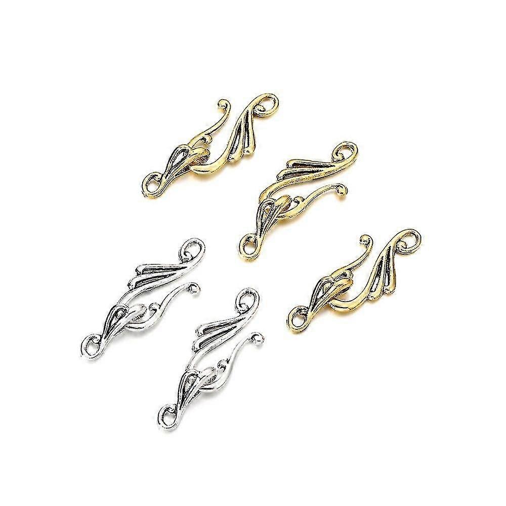 10pcs/pack Antique Bronze Musical Note Shape Clasps Hooks