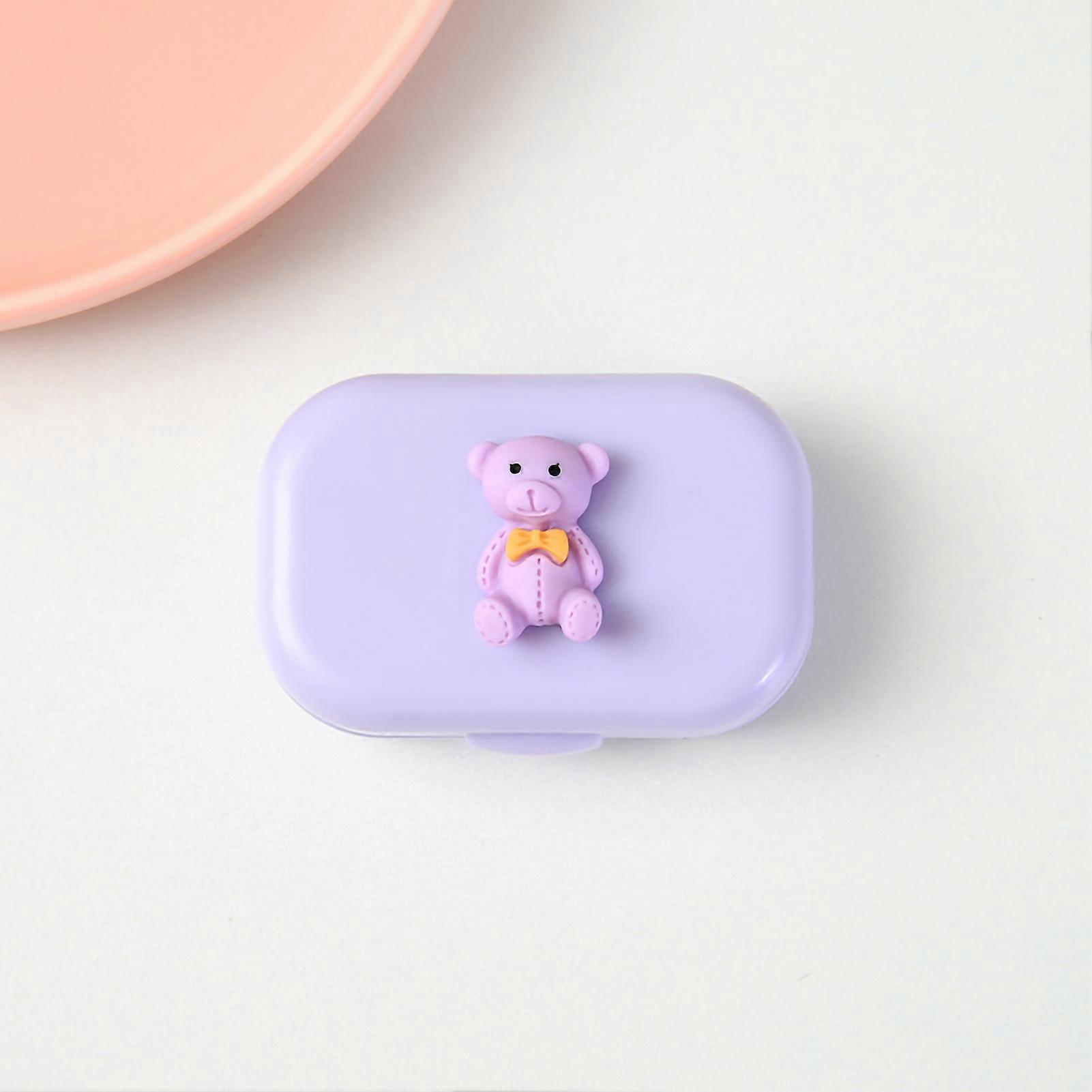 Contact lens case cute odorless contact lens protection storage box travel container