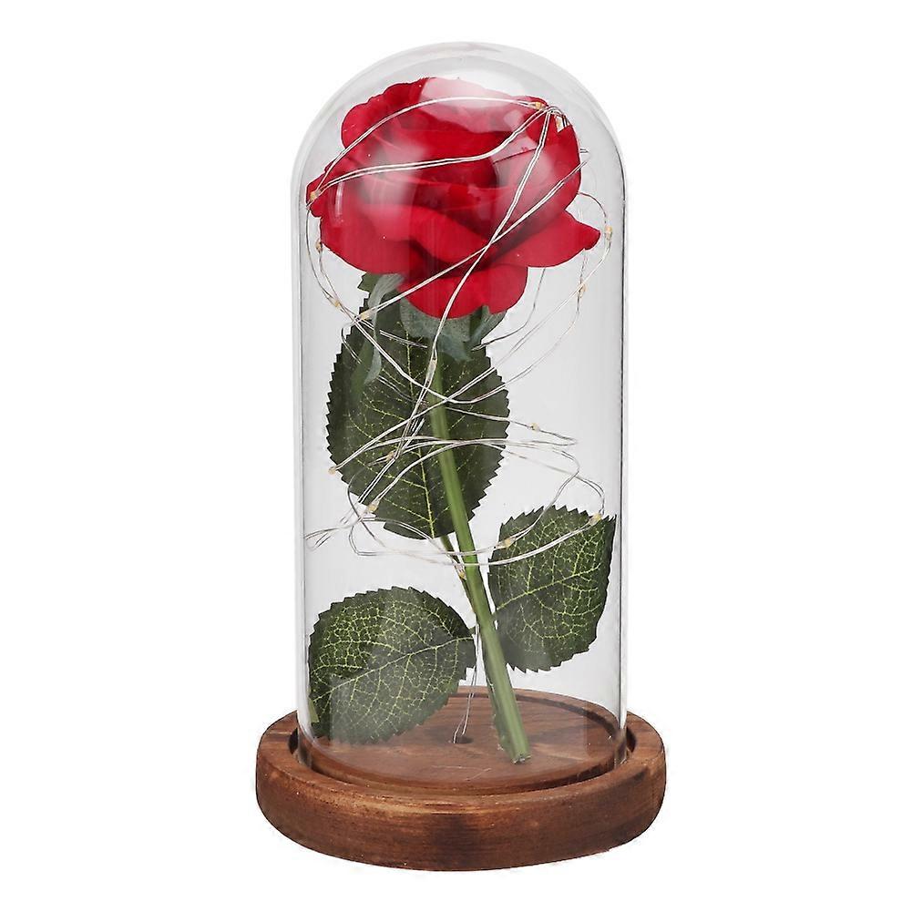 Simulation Rose-Shaped LED Night Light Decoration for Bedroom, Soft Pink Color, USB Rechargeable, 3D Design