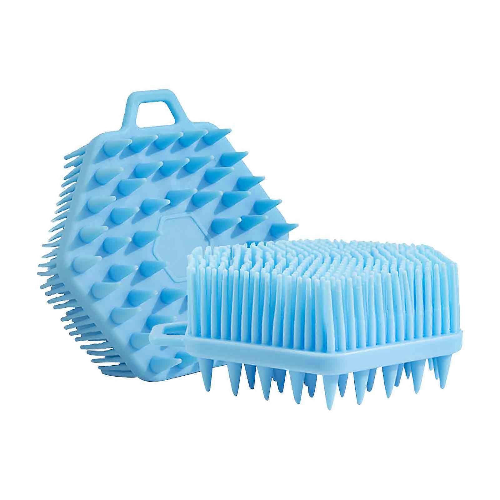 JOANGIHC Pet Grooming Brush Set - 3 Piece Self-Cleaning Bath & Massage Brushes For Dogs & Cats