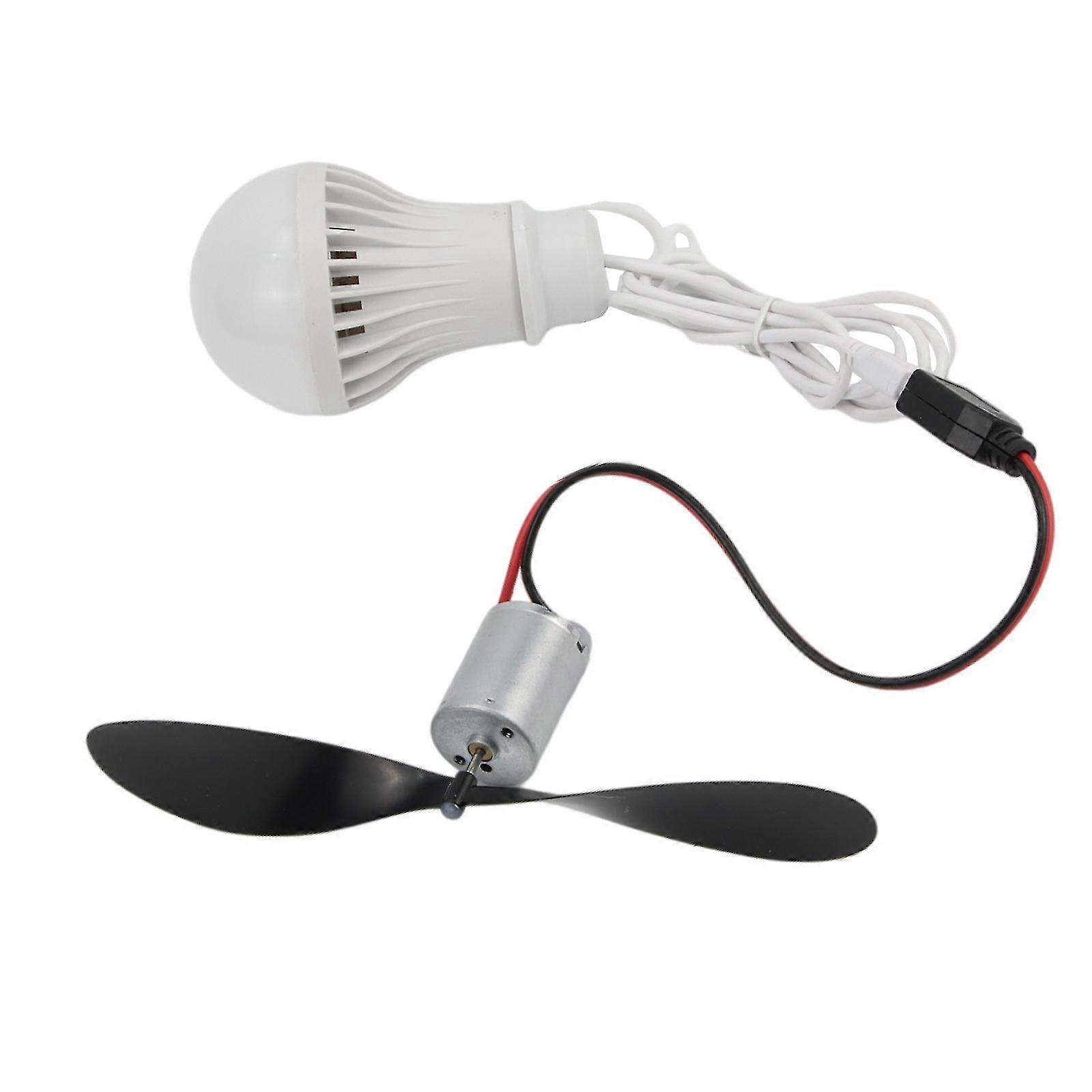 DIY mikro vindmølle generator kit med pære til pædagogisk modelbygning