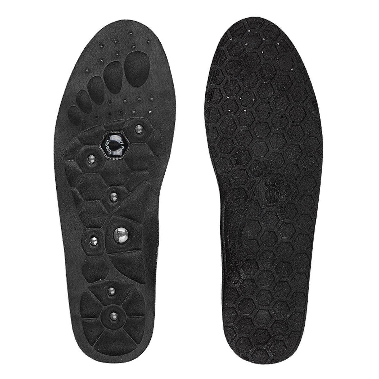 1 Çift Manyetik Terapi Masaj Tabanlık Ayaklar için Unisex Kilo Kaybı Kan Dolaşımını Teşvik Eder Ayak Mıknatısı Bakım Ayakkabı Pedleri S