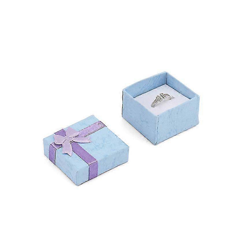 24pcs علب الهدايا مجموعة مكعب خاتم المجوهرات حالة التعبئة والتغليف ل Diy الزفاف عيد الحب 'ق الديكور